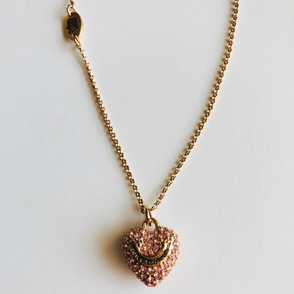 juicy couture bejeweled heart necklace - Picture 2 of 3
